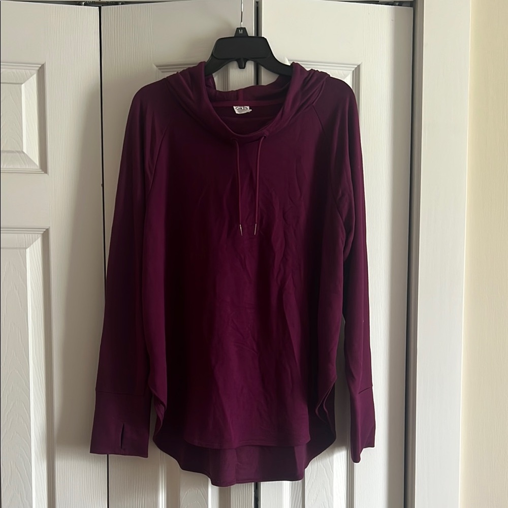 Burgundy/purple Long Sleeve Hoodie